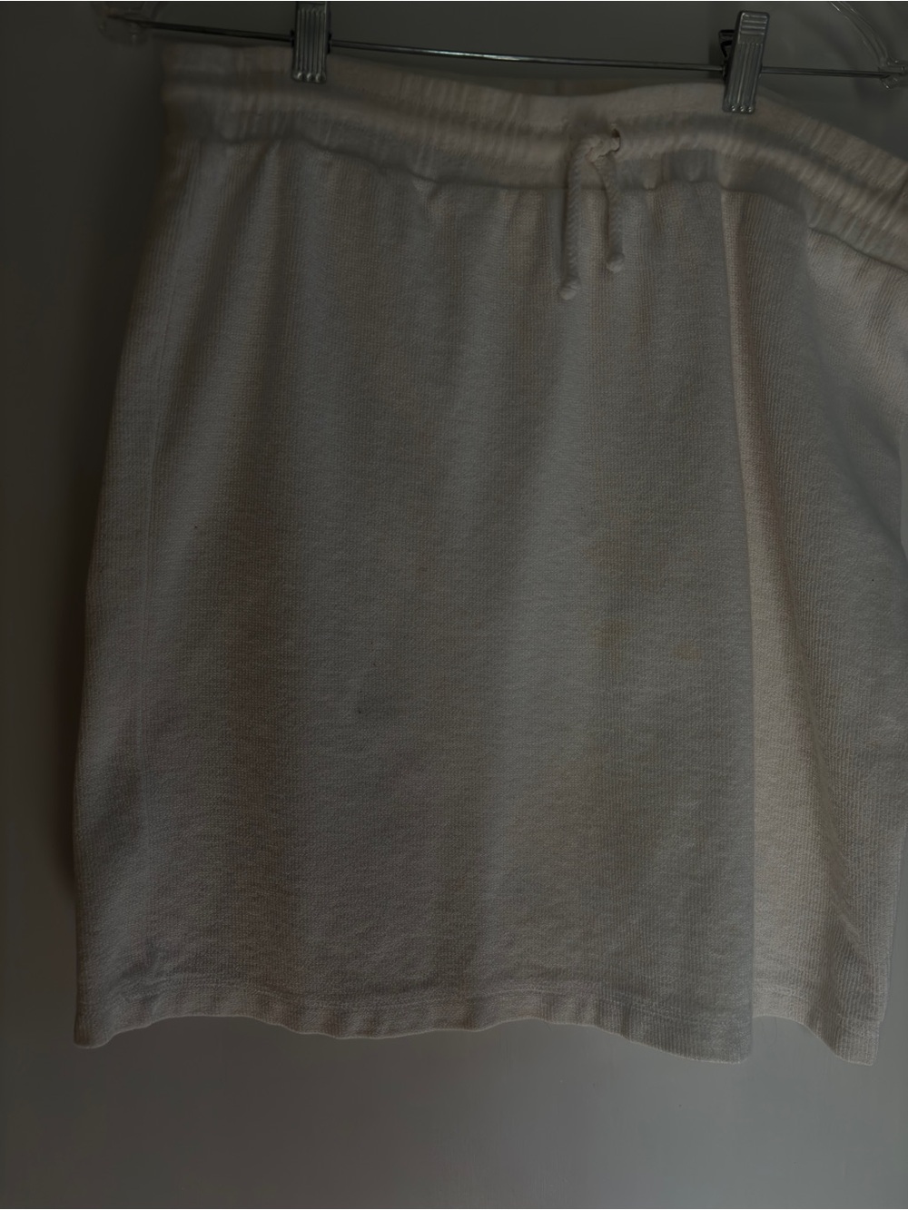 Cozy Knit Mini Skirt in Cream
